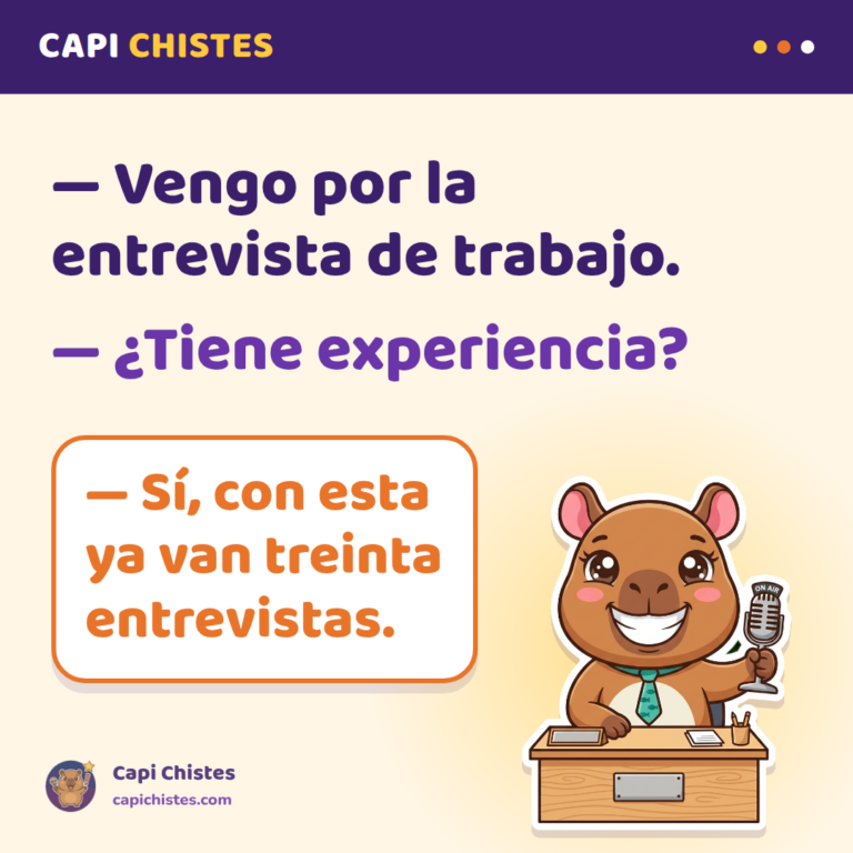 Chiste de la entrevista de trabajo y la experiencia